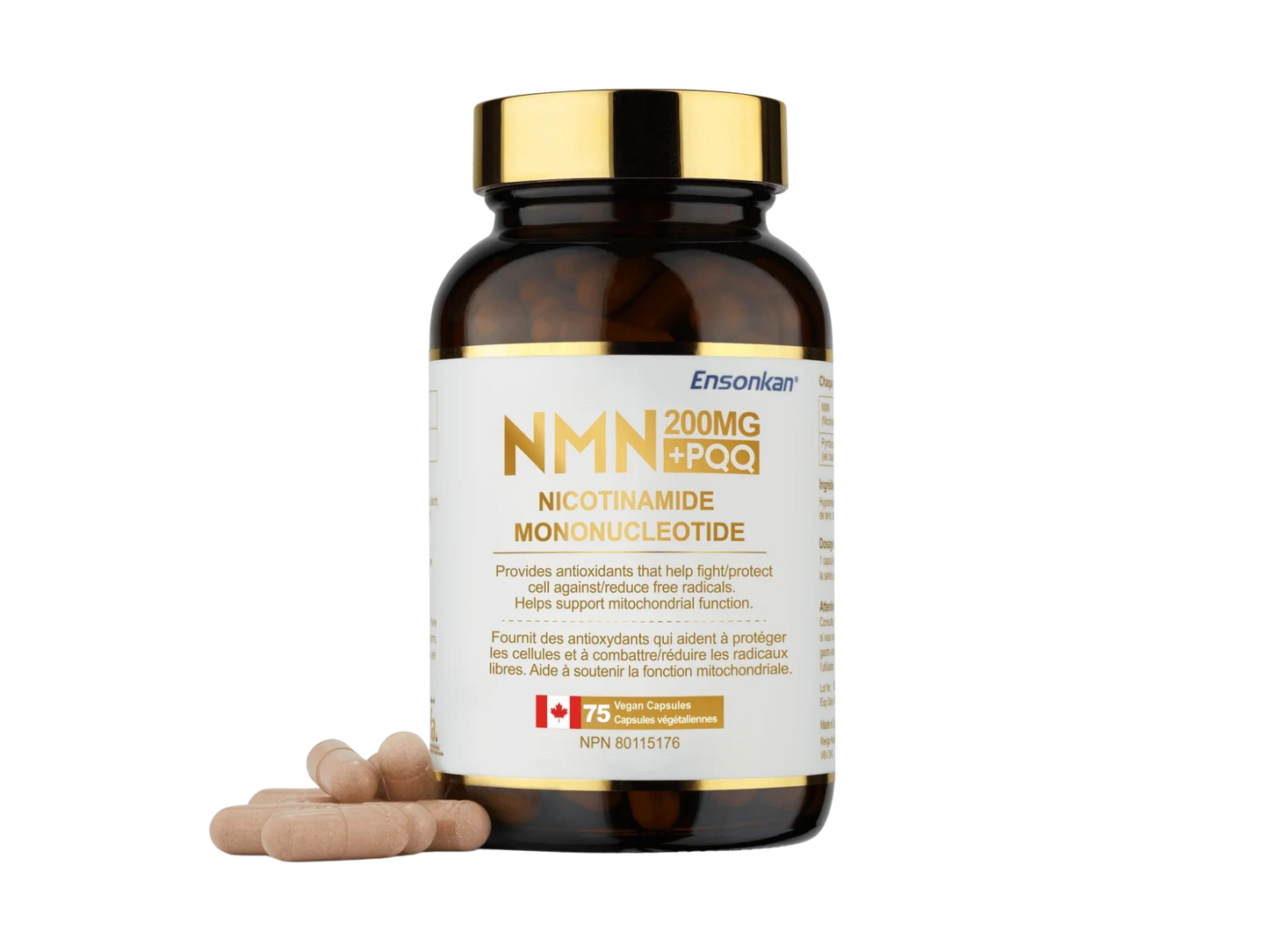 Ensonkan NMN 200mg + PQQ 20mg Capsule